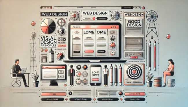 diseño web sin jerarquía visual