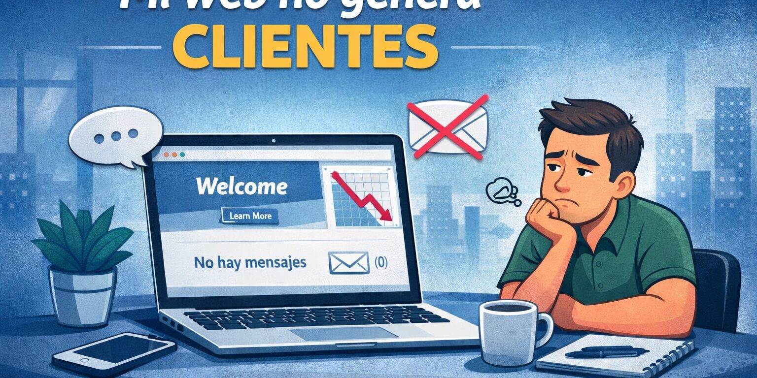 mi web no genera clientes