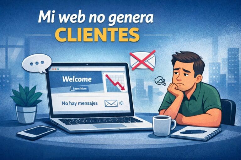 mi web no genera clientes