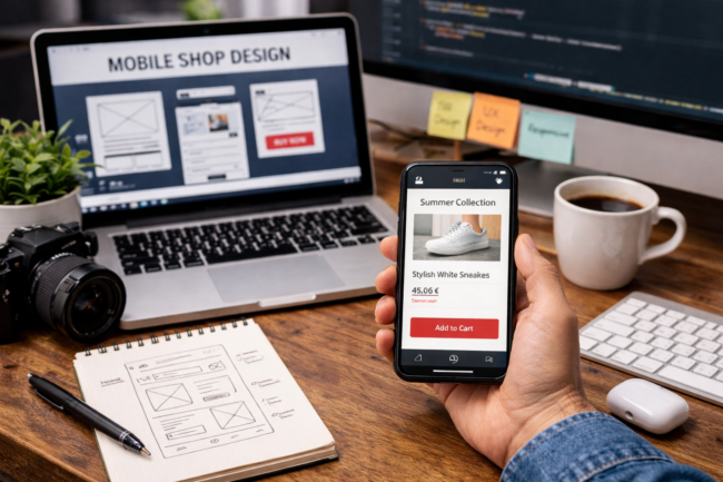 diseñar una tienda online para móviles