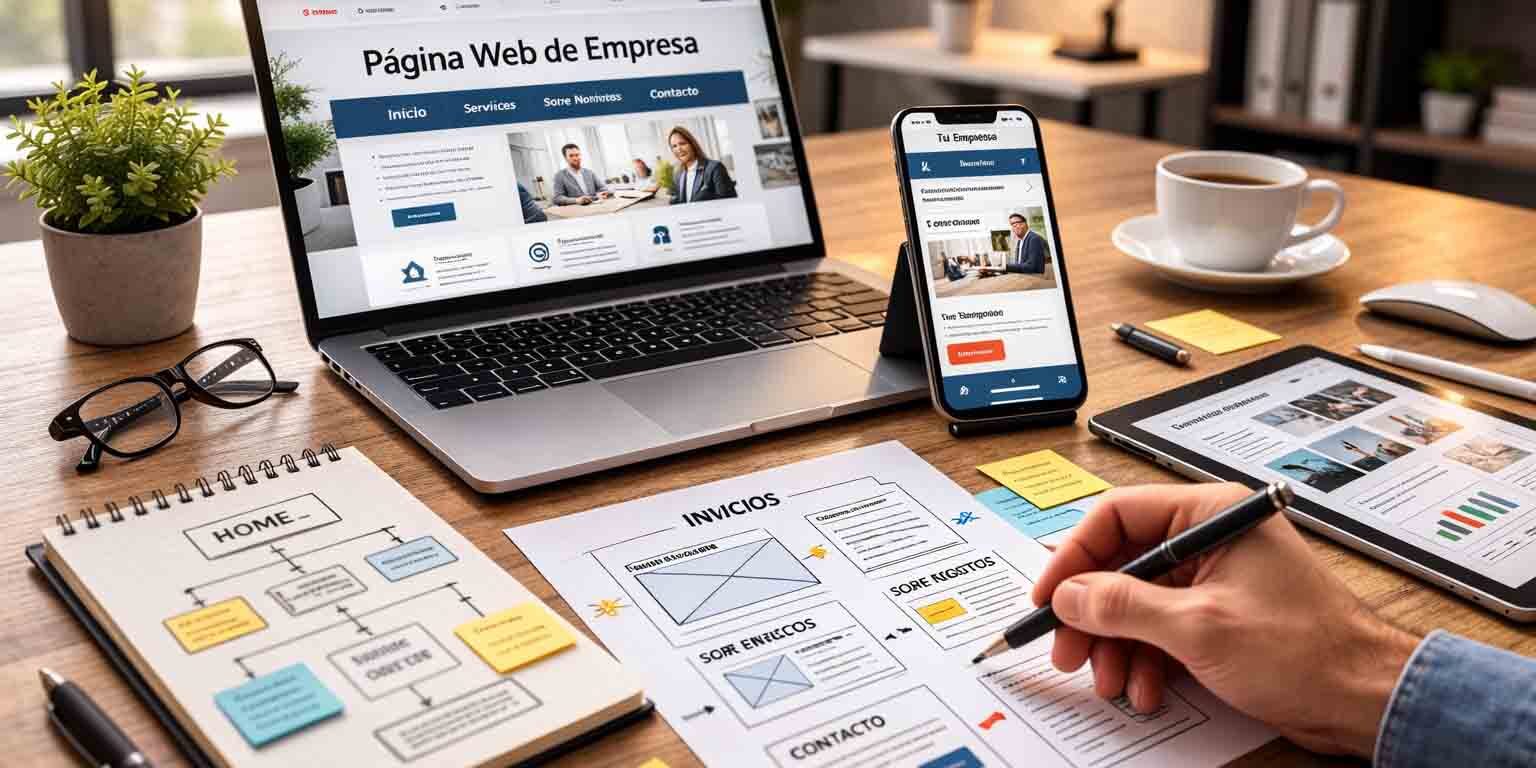 páginas de una página web