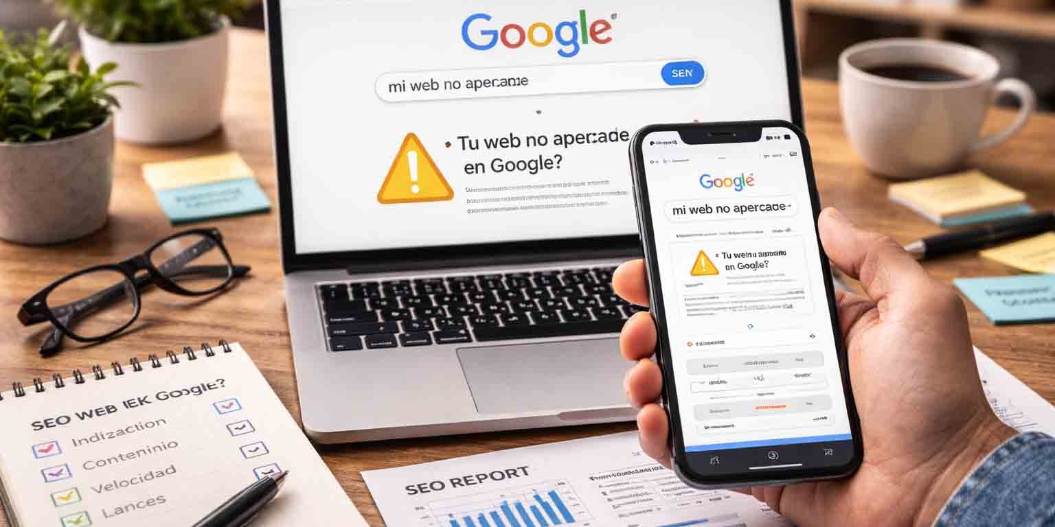 mi web no aparece en Google